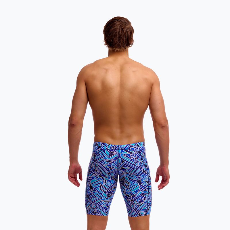 Férfi úszó jammer Funky Trunks Training Jammers blue bits 3