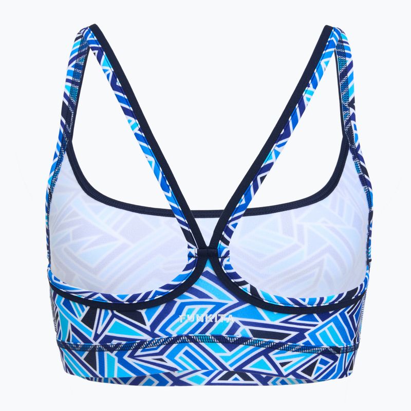 Fürdőruha felső Funkita Sports Top blue bits 2