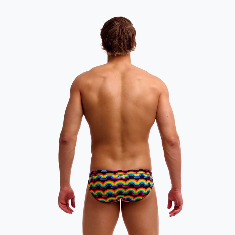 Férfi úszó slip Funky Trunks Classic Brief in rainbow 4