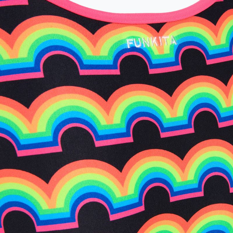 Női egyrészes fürdőruha  Funkita Diamond Secure One piece rainbowie 3