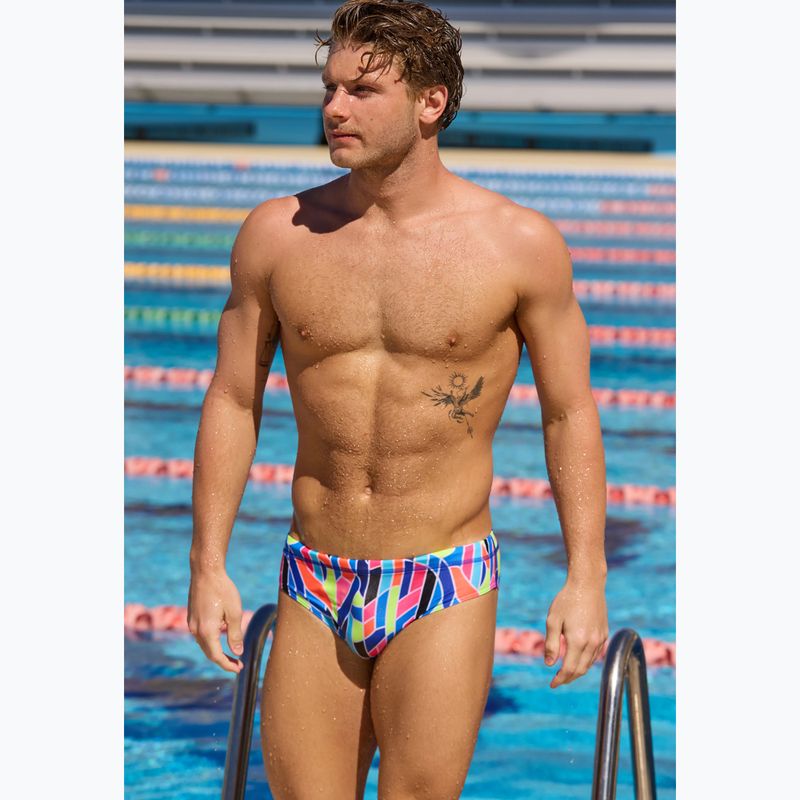 Férfi úszó slip Funky Trunks Classic Brief fault lines 5