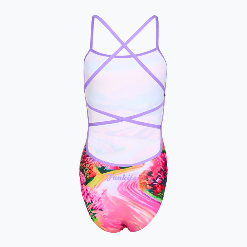 Női egyrészes fürdőruha Funkita Strapped In One piece meadow made 2