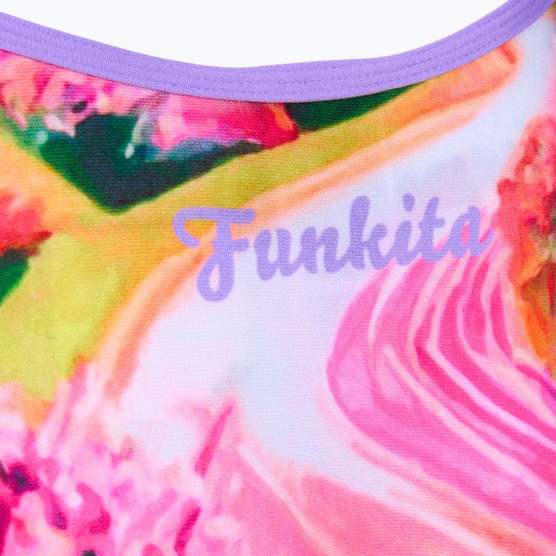 Női egyrészes fürdőruha Funkita Strapped In One piece meadow made 3