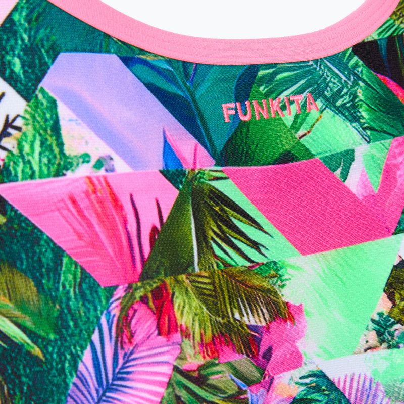 Női egyrészes fürdőruha Funkita Single Strap One piece sub lime 3