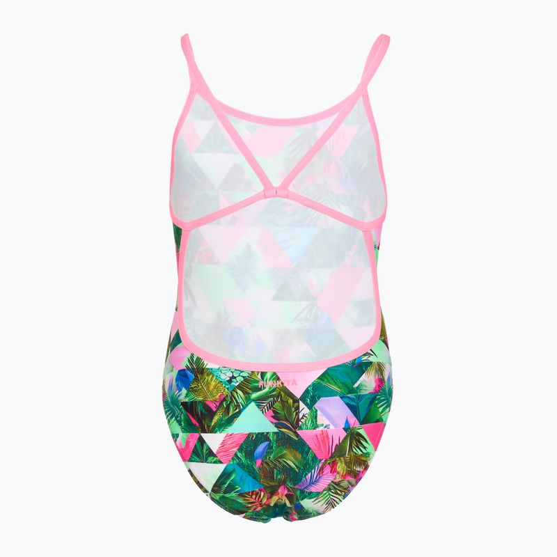 Gyermek egy részes úszódressz Funkita Single Strap One Piece sub lime 2