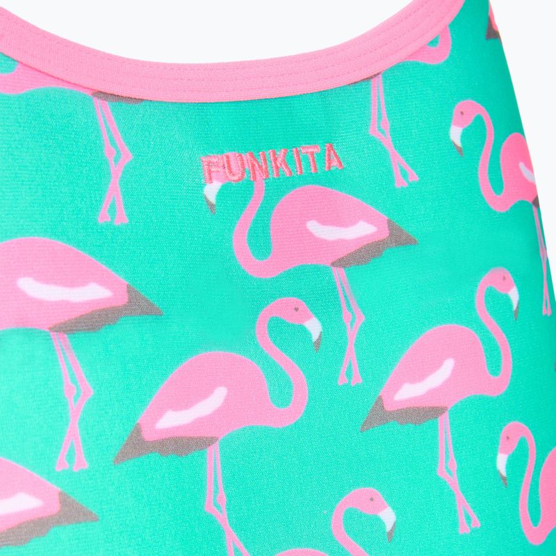 Női egyrészes fürdőruha  Funkita Single Strap One piece go flamingo! 3