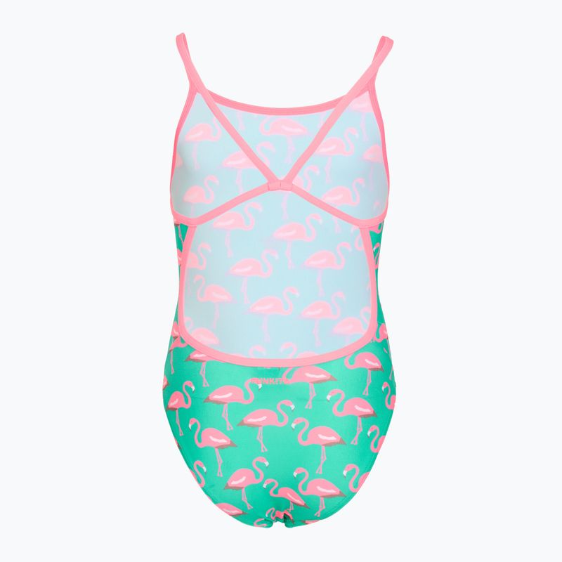 Gyermek egyberészes fürdőruha Funkita Single Strap One Piece go flamingo! 2