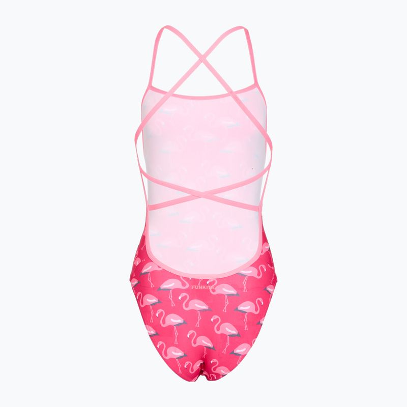 Női egyrészes fürdőruha Funkita Strapped In One piece flaming go gos 2