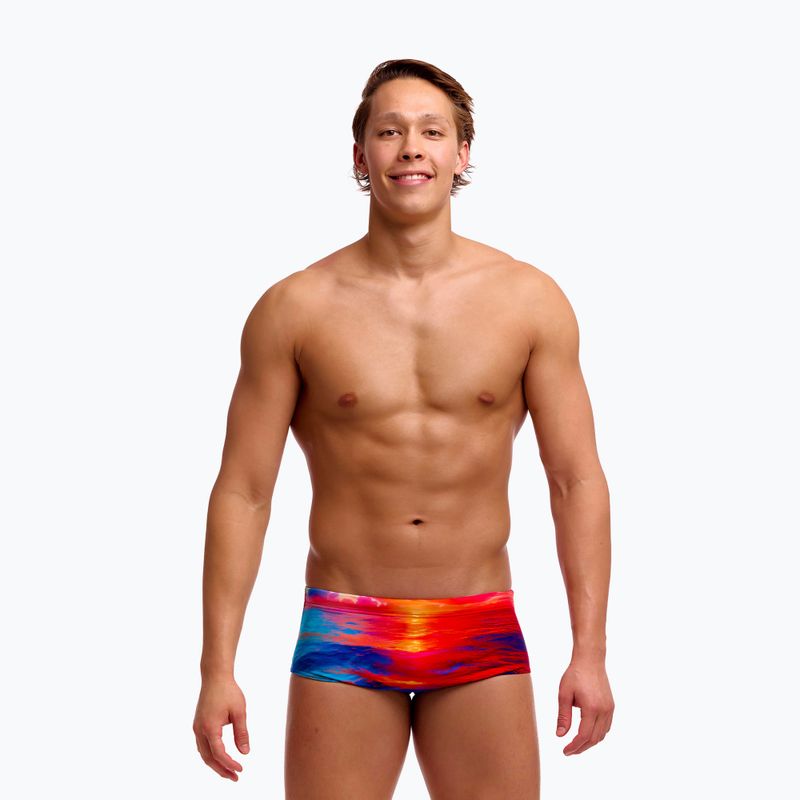 Férfi úszó boxeralsó Funky Trunks Sidewinder Trunks sunset delight 2
