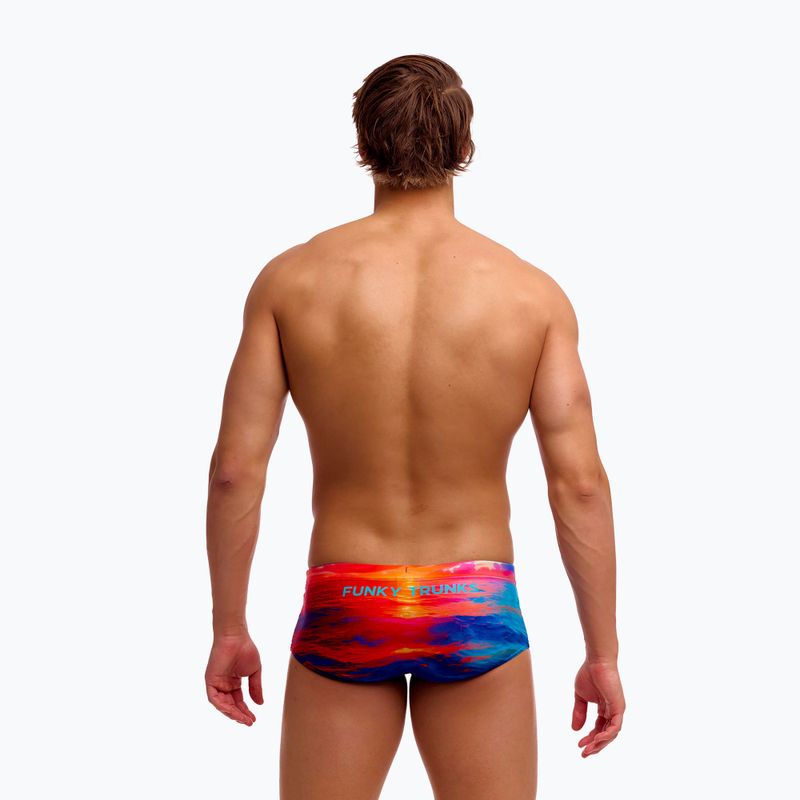 Férfi úszó boxeralsó Funky Trunks Sidewinder Trunks sunset delight 4