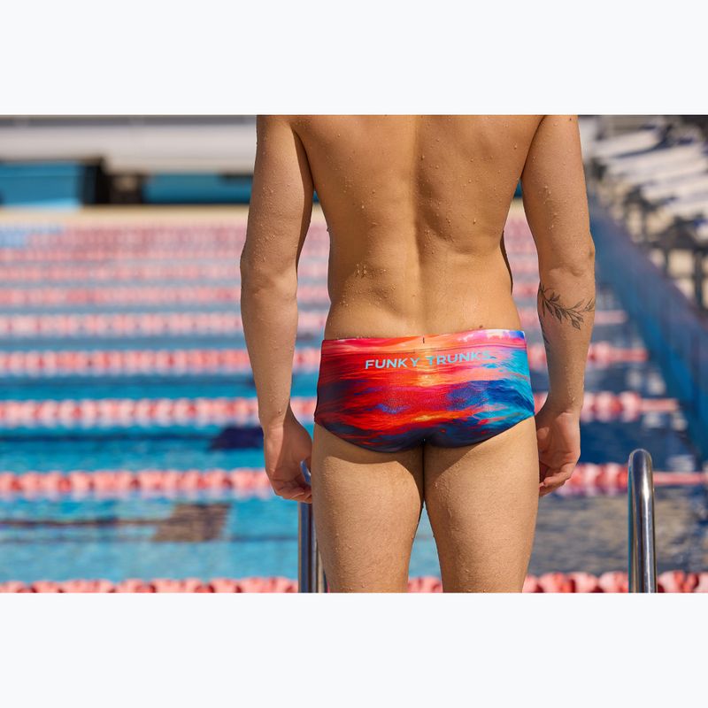 Férfi úszó boxeralsó Funky Trunks Sidewinder Trunks sunset delight 9