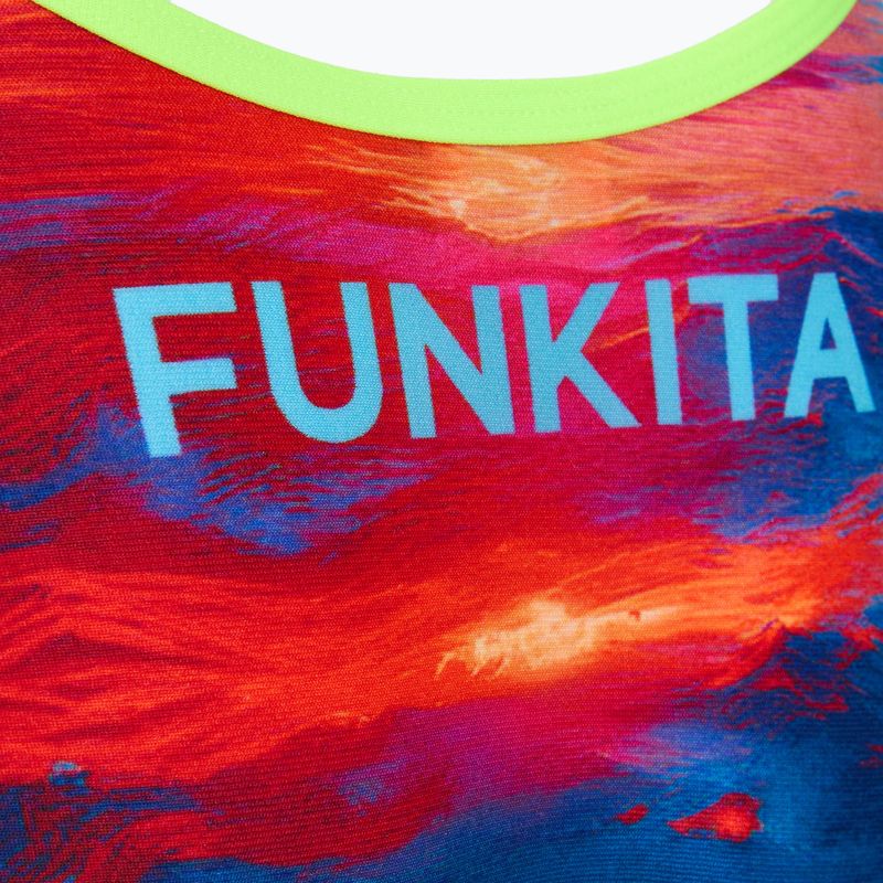 Női egyrészes fürdőruha  Funkita Tie Me Tight One piece sunset delight 3