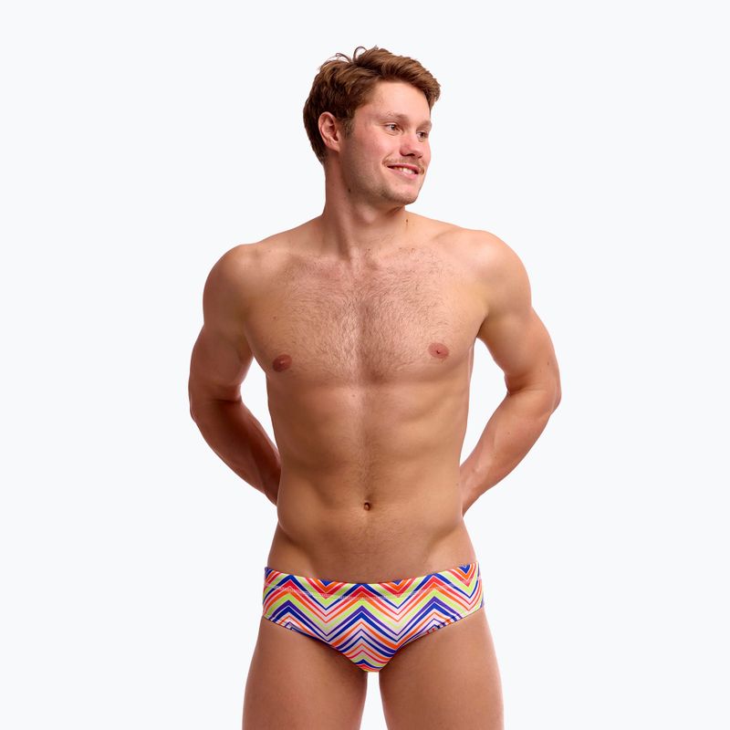 Férfi úszó slip Funky Trunks Classic Brief down up 3