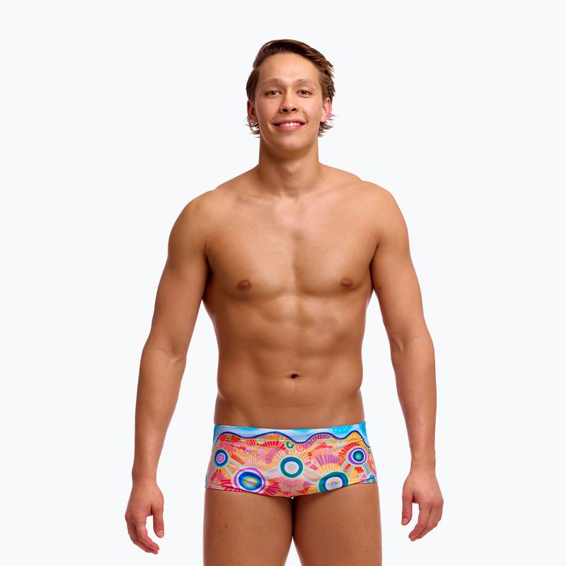 Férfi úszó boxeralsó Funky Trunks Sidewinder Trunks kulin colour 2