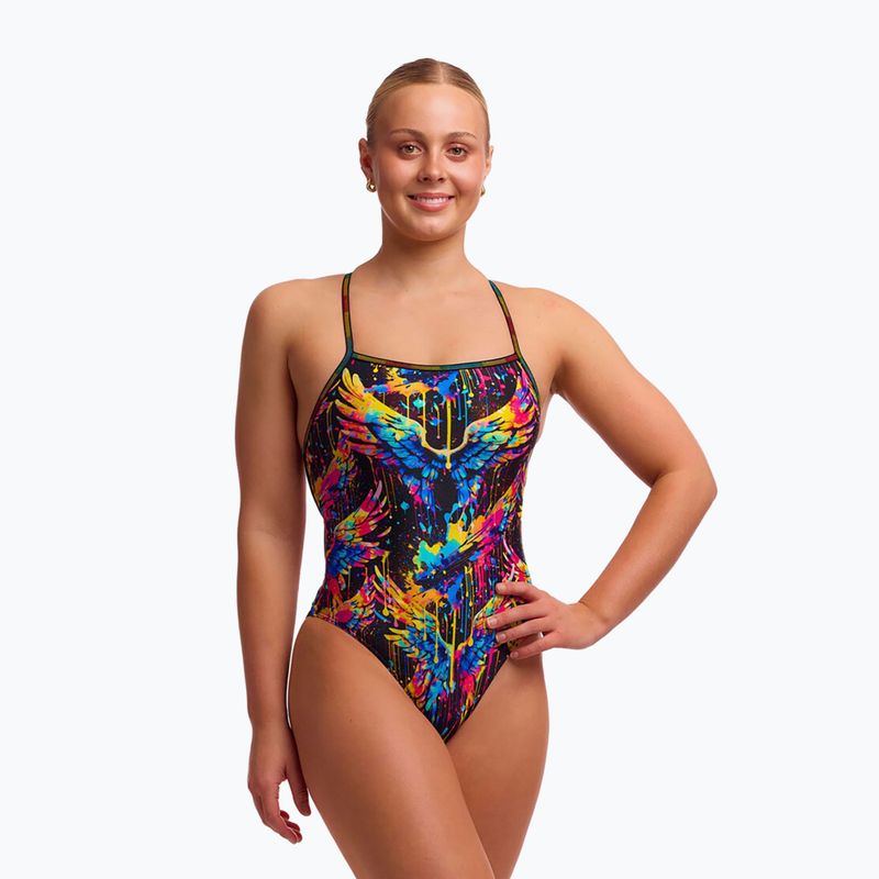 Női egyrészes fürdőruha Funkita Strapped In One pieces killer cupid