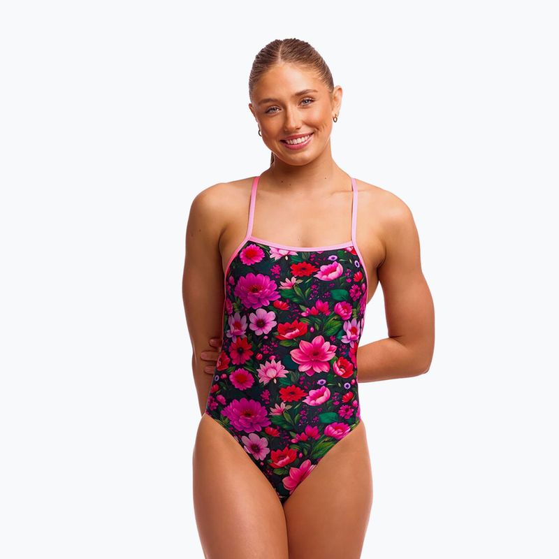 Női egyrészes fürdőruha Funkita Strapped Secure One pieces garden glow