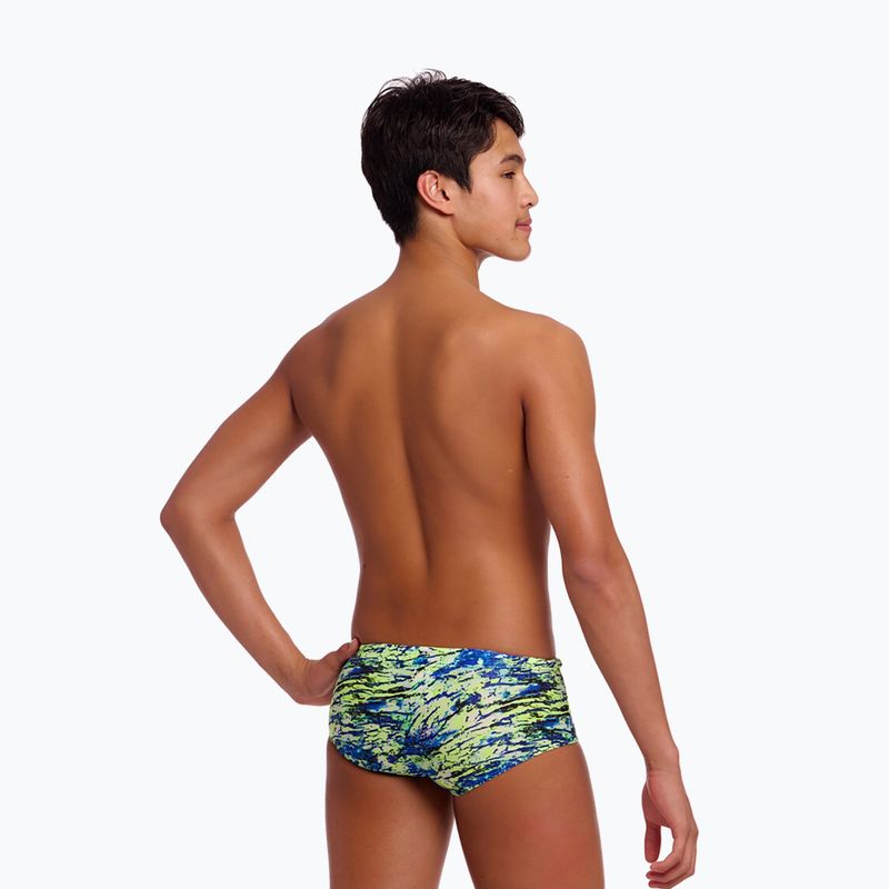 Gyerek úszóboxer Funky Trunks Sidewinder Trunks scaled black 2