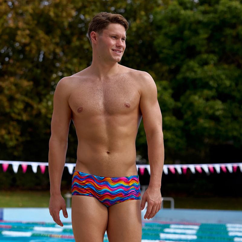 Férfi úszó bokszerek Funky Trunks Sidewinder Trunks plastic fantastic 3