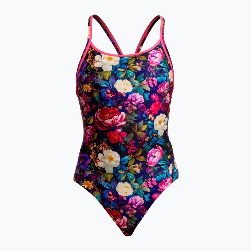 Női egyrészes fürdőruha Funkita Diamond Back One Piece bed of roses
