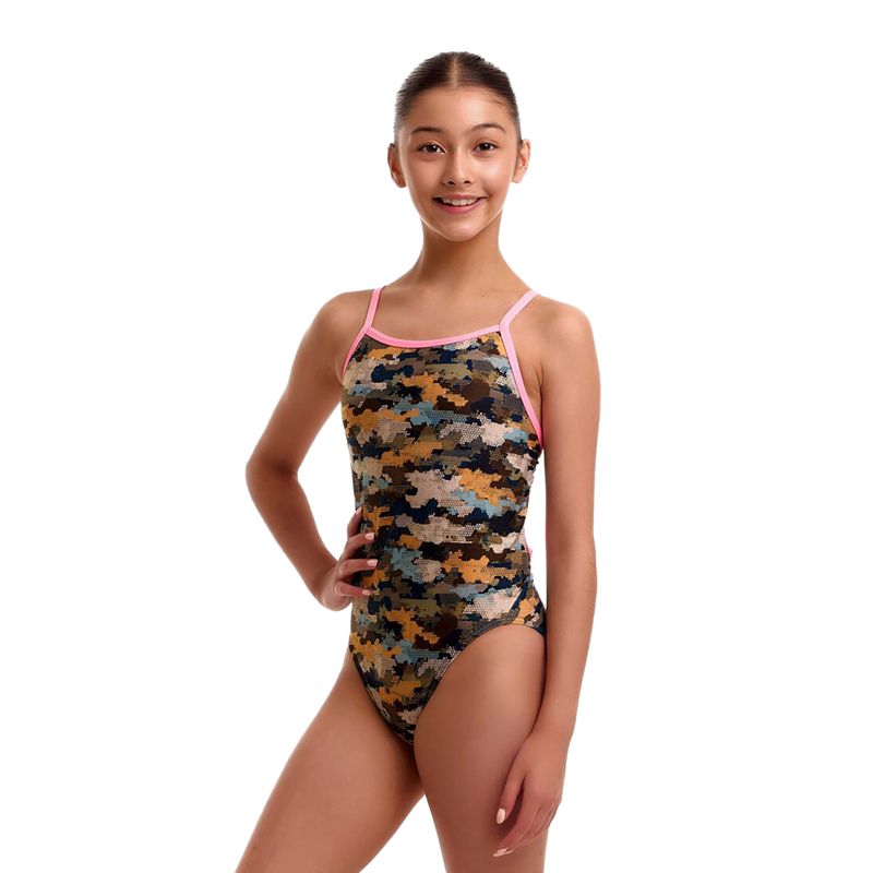 Gyerek egyrészes fürdőruha Funkita Single Strap One Piece bilko baby 2