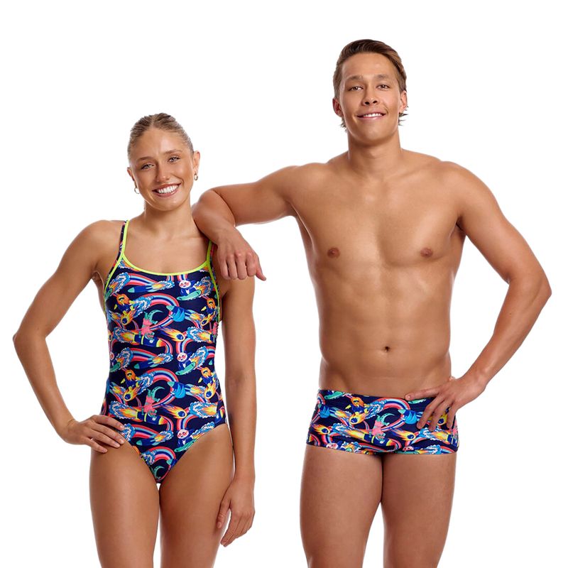 Férfi úszó boxer nadrág Funky Trunks Sidewinder Trunks blast buddies 4