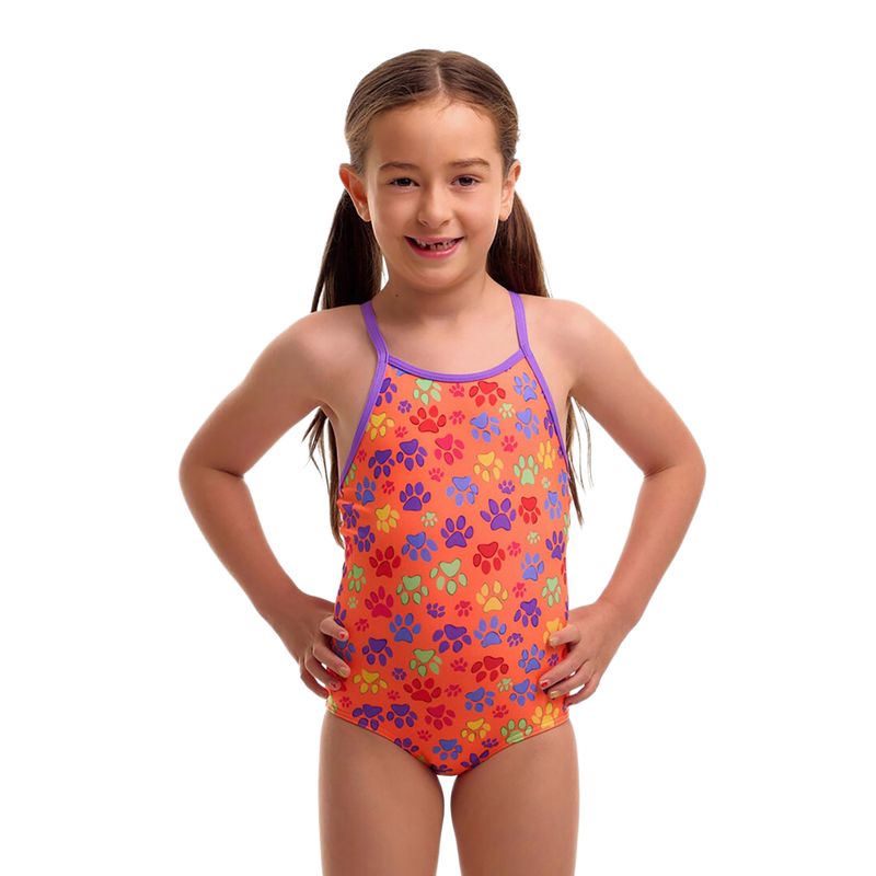 Gyerek egyrészes fürdőruha Funkita Printed One Piece paw paw 2