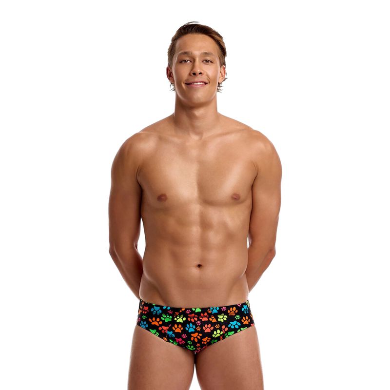 Férfi úszóalsó Funky Trunks Seamed Briefs pawsome 2