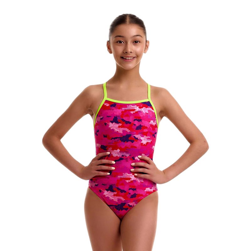 Gyerek egyrészes fürdőruha Funkita Strapped In One Piece special pops 2