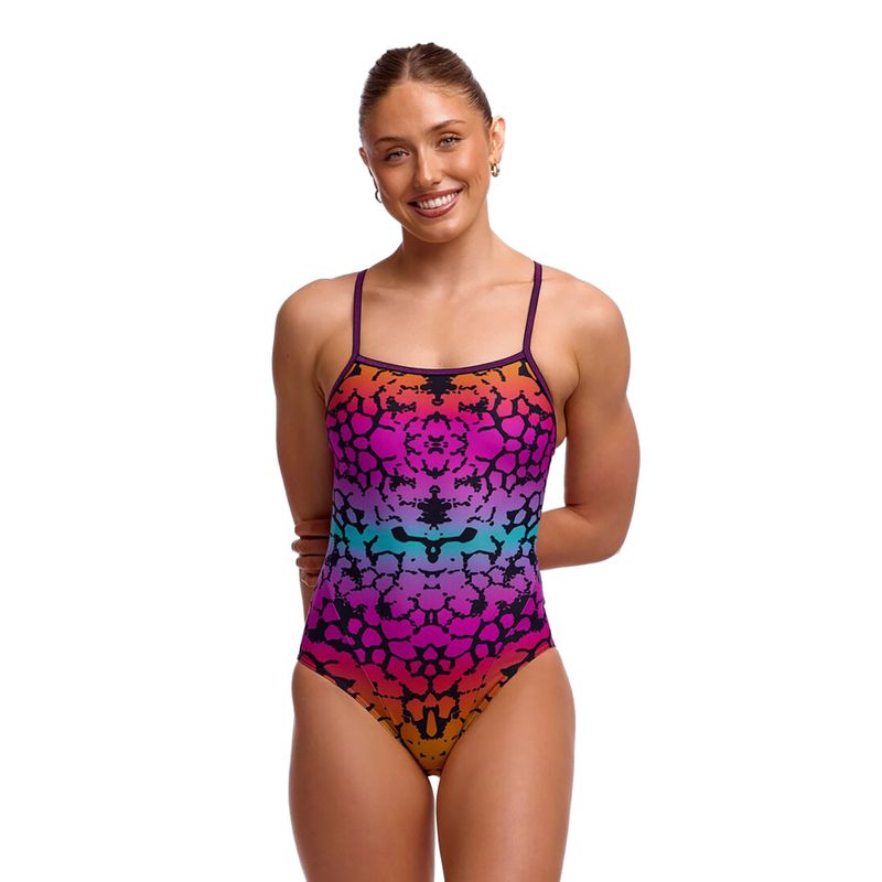 Női egyrészes fürdőruha Funkita Single Strap One Piece wild animal