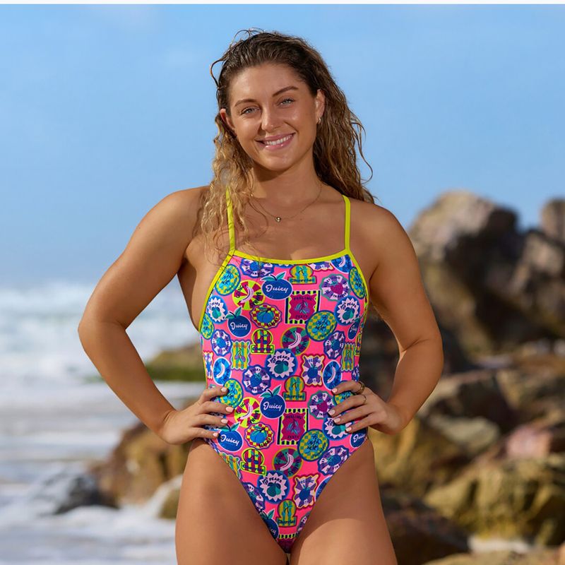 Női egyrészes fürdőruha Funkita Tie Me Tight One Piece zesty besty 4