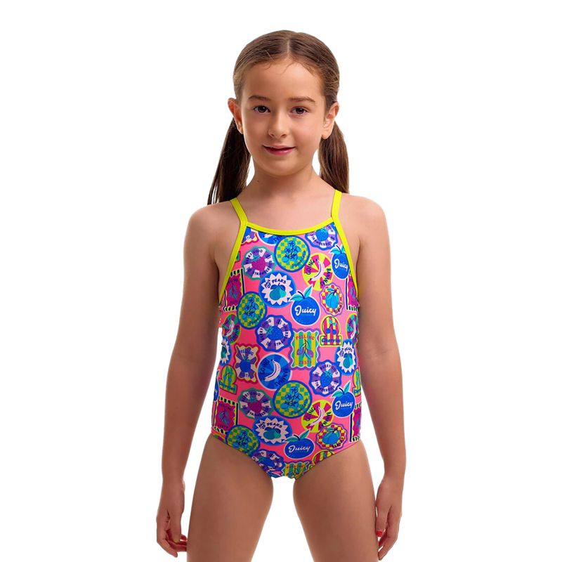 Gyerek egyrészes fürdőruha Funkita Printed One Piece zesty besty 2