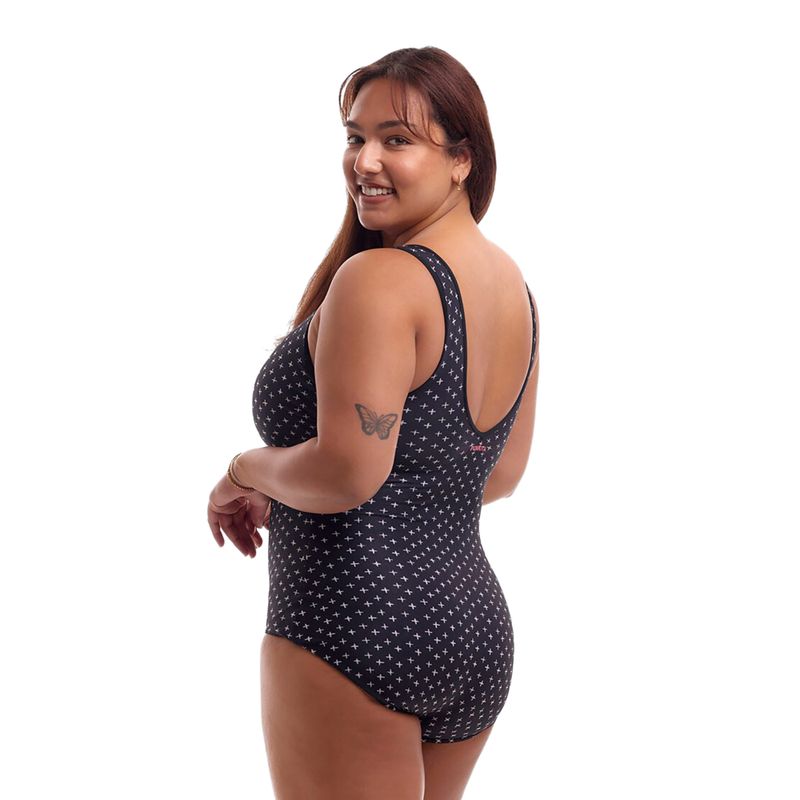 Női egyrészes fürdőruha Funkita Zip Front One Piece be positive 2