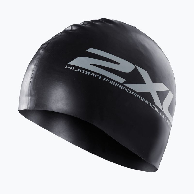 2XU szilikon úszósapka fekete/fekete