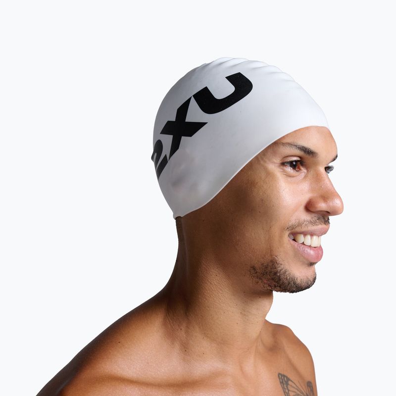 2XU szilikon úszósapka fehér/fehér 4