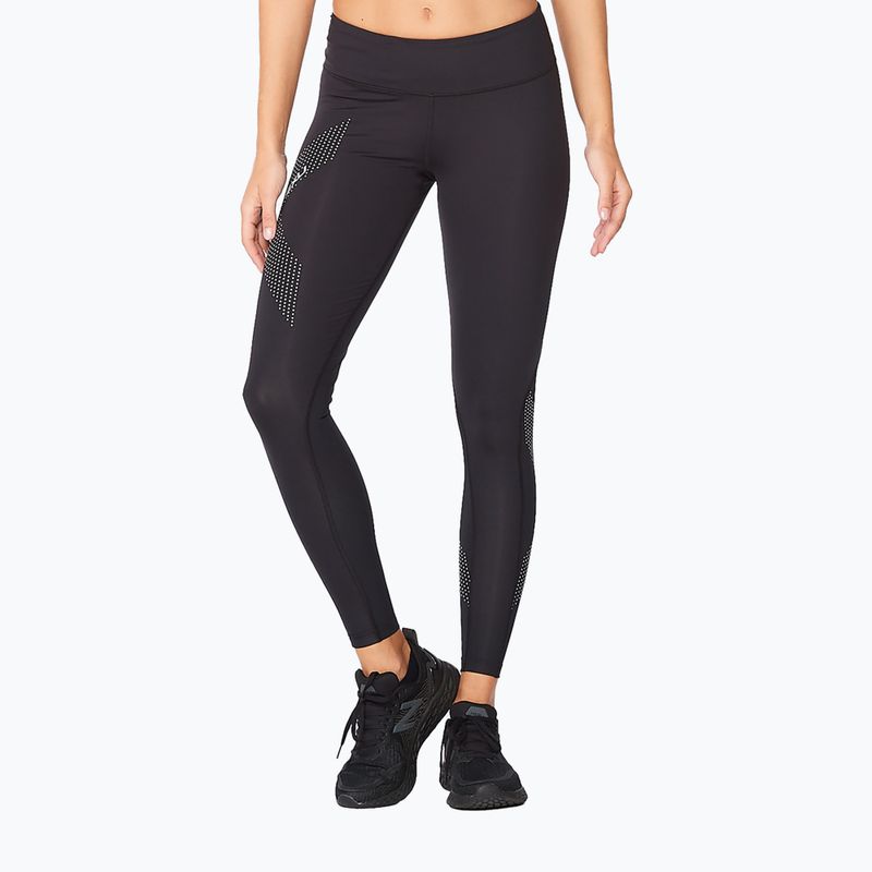 Női edző leggings 2XU Force Mid-Rise Compression fekete WA2864B