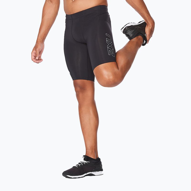 Férfi 2XU Core Compression edzőnadrág fekete/ezüst MA3851B 2