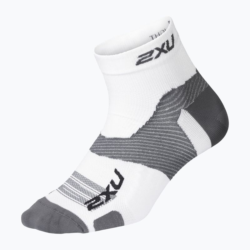 2XU Vectr Ultralght 1/4 Crew sportzokni fehér UA5046E
