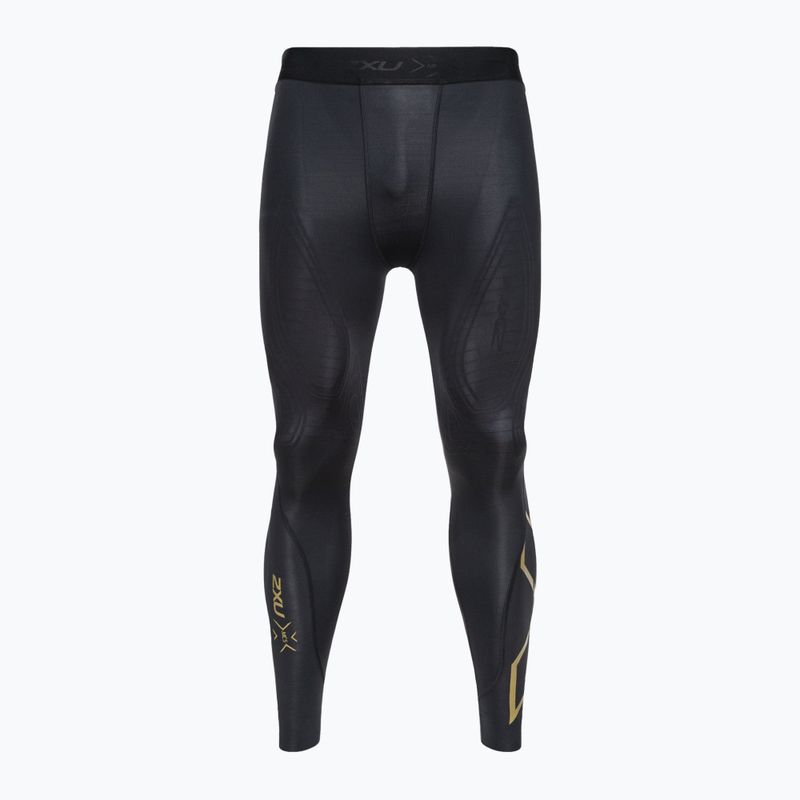 Férfi 2XU Force kompressziós edző leggings fekete és arany MA5365B