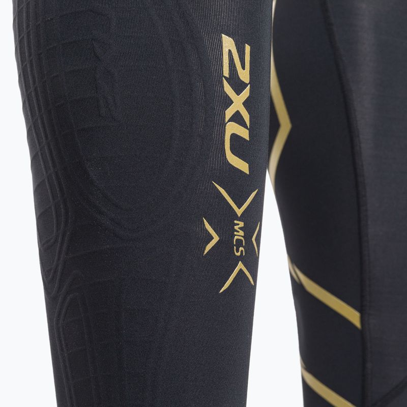 Férfi 2XU Force kompressziós edző leggings fekete és arany MA5365B 3