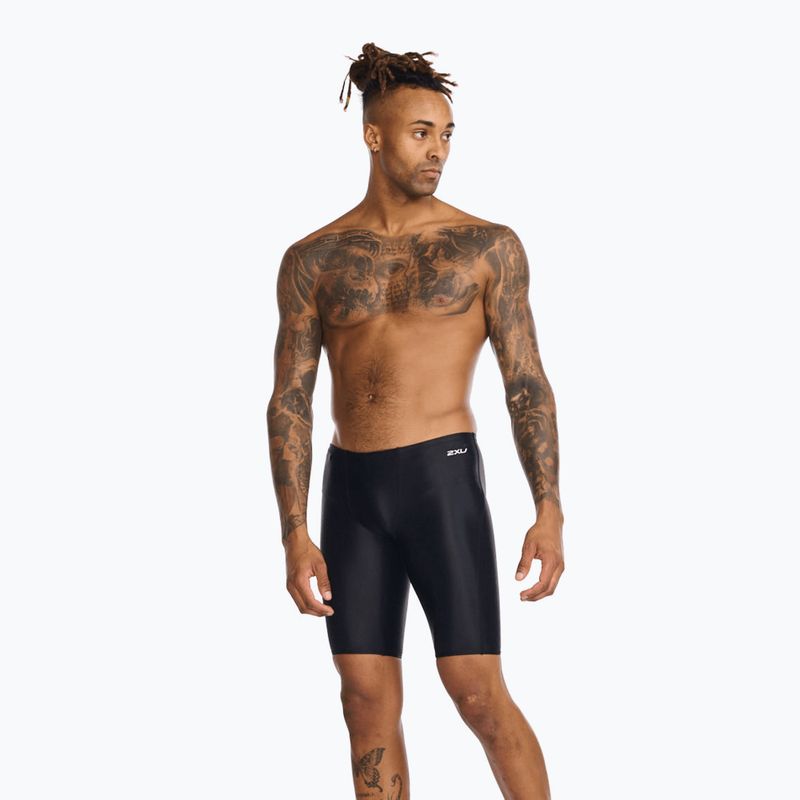 Férfi 2XU Propel Jammer fekete/fehér úszódzsemmerek 2