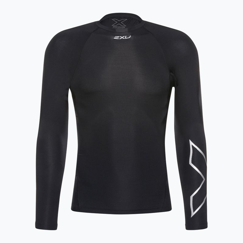 Férfi hosszú ujjú edzőruha 2XU Core Compression fekete MA6398A 4