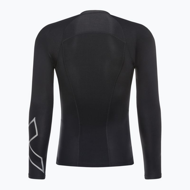 Férfi hosszú ujjú edzőruha 2XU Core Compression fekete MA6398A 5