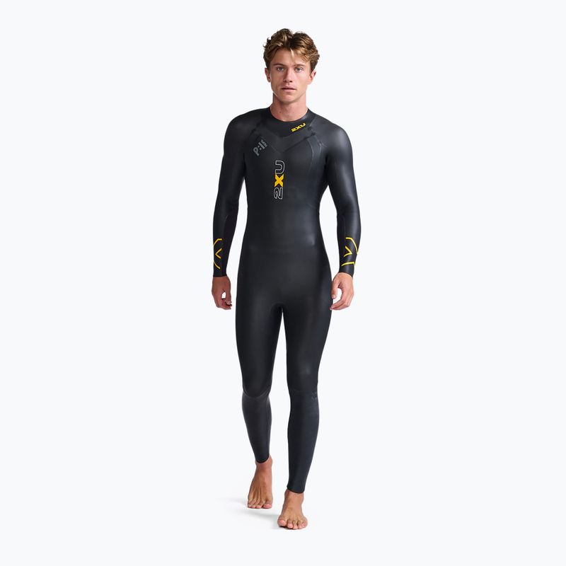 Férfi triatlon búvárruha 2XU Propel:1 fekete/ambition MW4991C