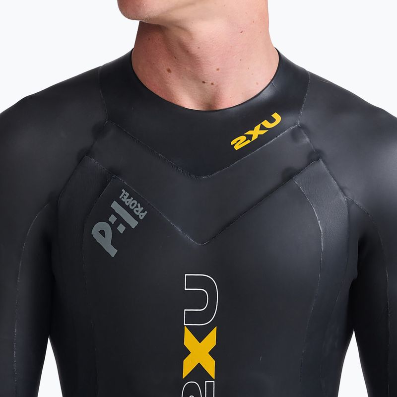 Férfi triatlon búvárruha 2XU Propel:1 fekete/ambition MW4991C 5