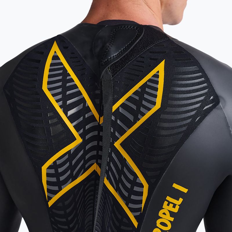 Férfi triatlon búvárruha 2XU Propel:1 fekete/ambition MW4991C 6