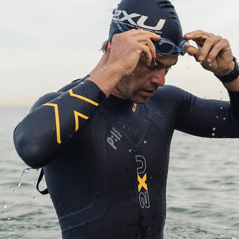 Férfi triatlon búvárruha 2XU Propel:1 fekete/ambition MW4991C 8