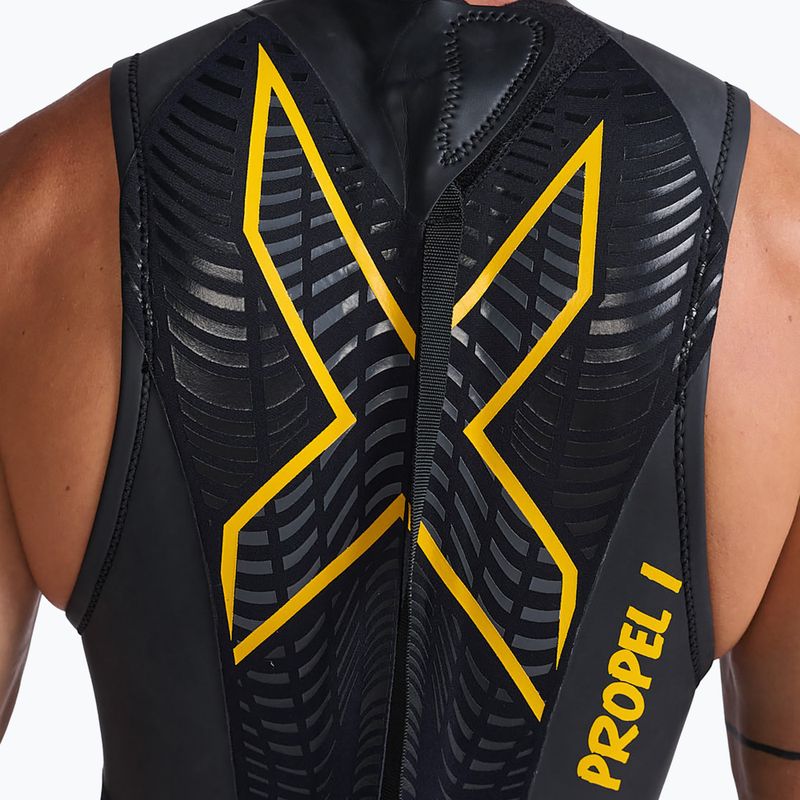 Férfi triatlon búvárruha 2XU Propel:1 fekete/ambition MW4992C 4