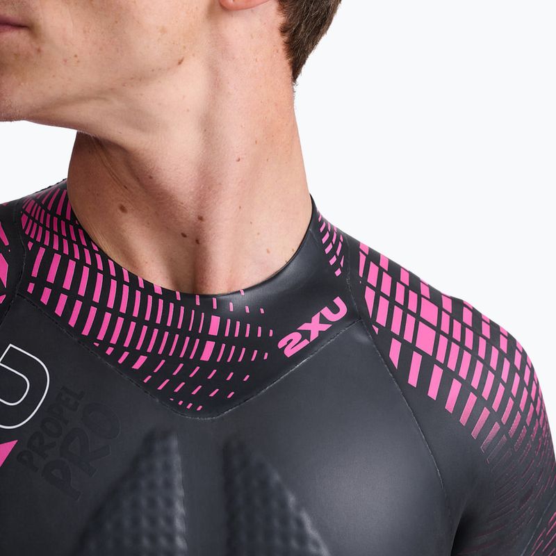 Férfi 2XU Propel PRO 3 mm fekete/punk rózsaszín triatlon búvárruha 6