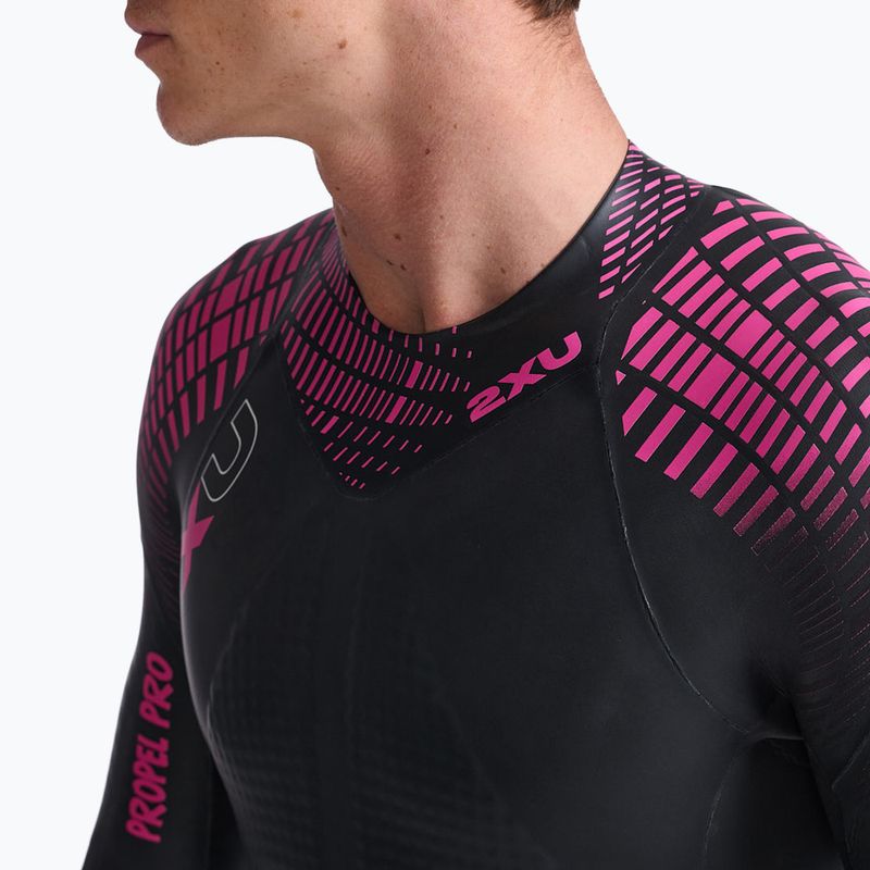 Férfi 2XU Propel PRO 3 mm fekete/punk rózsaszín triatlon búvárruha 7