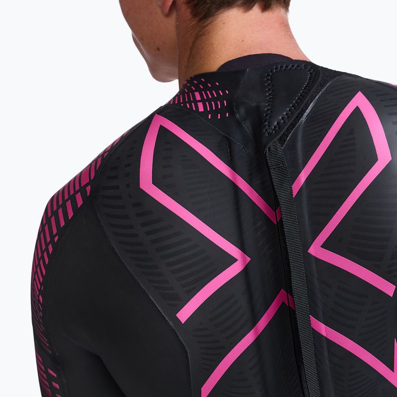 Férfi 2XU Propel PRO 3 mm fekete/punk rózsaszín triatlon búvárruha 10